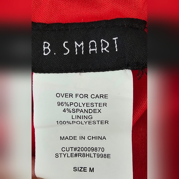 B. SMART Red Criss-Cross Strappy Back Sequin Mini Dress. Small - Picture 10 of 11